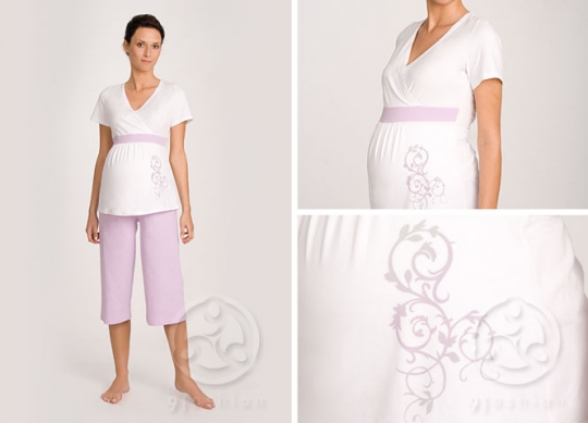 Piama ciowa "Selene Lilac"