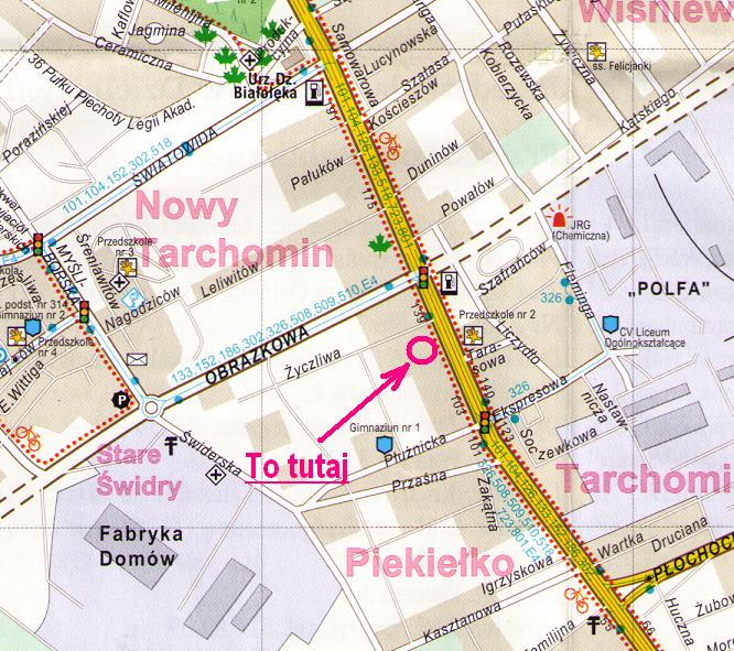 mapa dojazdu do sklepu SUPERMAMA II - Odzie ciowa