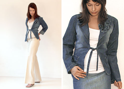 Żakiet ciążowy DENIM FLOWER